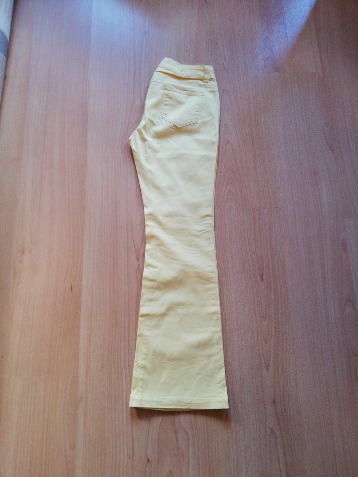 Pembe ve Sarı Kadın Pantolon - Görsel 3