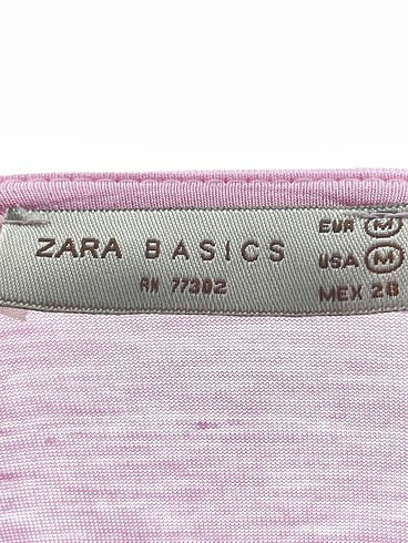 m Beden pembe Renk Zara T-shirt %70 İndirimli.