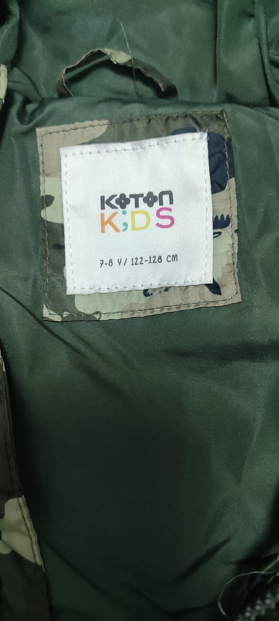 Erkek Çocuk Kamuflaj Desenli Kapüşonlu Yelek - Görsel 3