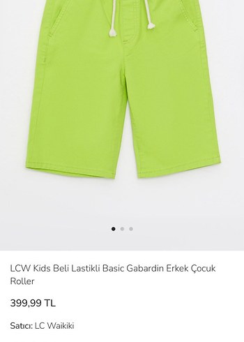 Erkek Çocuk Renkli Yeşil Şort - Görsel 3