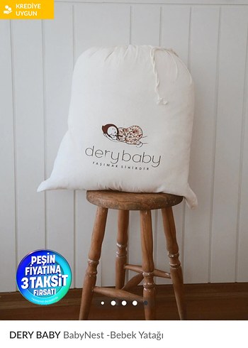 DERY BABY Beyaz Bebek Yatağı BabyNest - Görsel 3