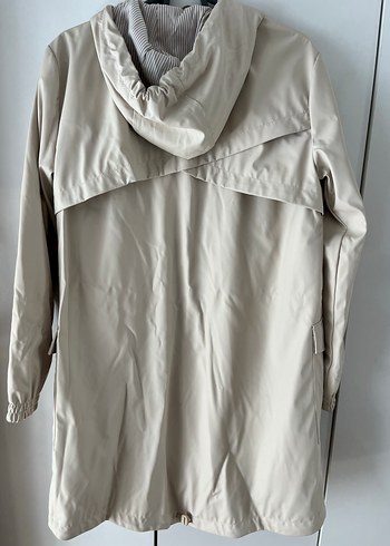 Zara Zara Bej Kapüşonlu Regular Fit Kadın Ceket