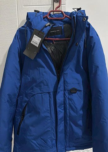 Altınyıldız Mavi Erkek Fermuarlı Dış Giyim Mont - Görsel 7