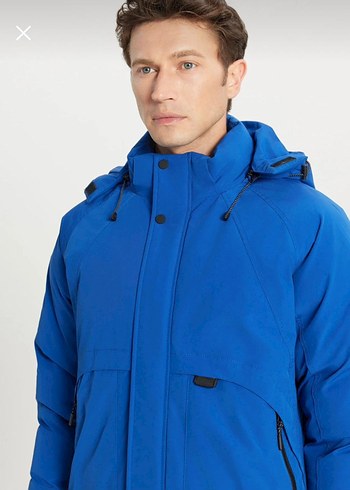 Altınyıldız Mavi Erkek Fermuarlı Dış Giyim Mont - Görsel 2