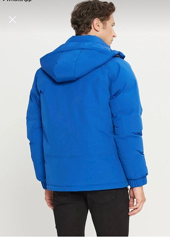 Altınyıldız Mavi Erkek Fermuarlı Dış Giyim Mont - Görsel 5