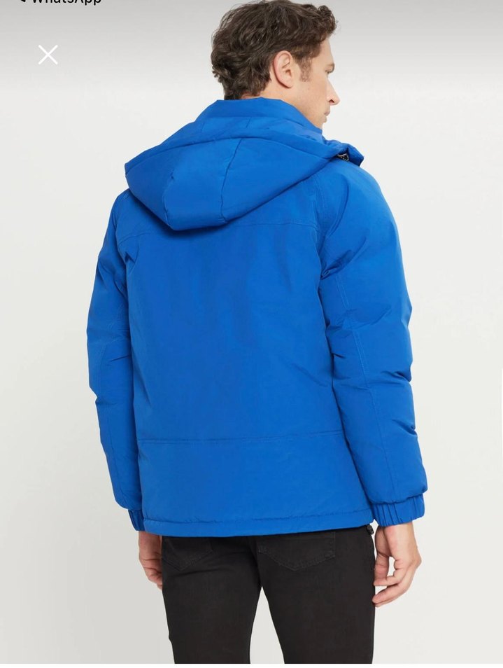 Altınyıldız Mavi Erkek Fermuarlı Dış Giyim Mont - Görsel 5