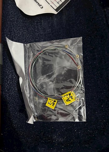 Karanlık Kahverengi Keman ve Yay Seti - Görsel 4