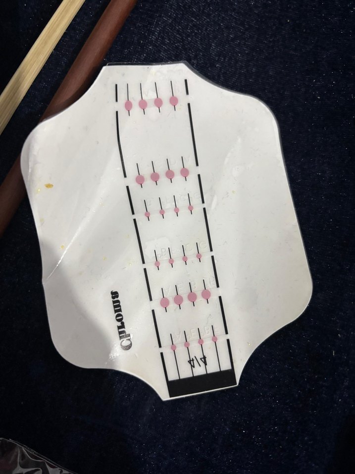 Karanlık Kahverengi Keman ve Yay Seti - Görsel 5