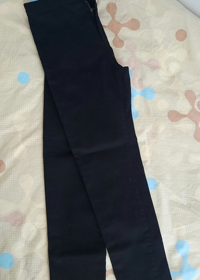 Addax siyah dar paça pantolon  - Görsel 2