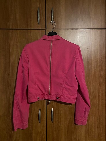 Diğer Y2K Pembe Crop Ceket