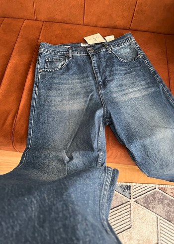 Erkek Loose Fit Midi Kot Pantolon