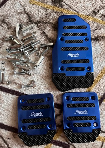 Beden Mavi Spor Pedal Kapağı Seti