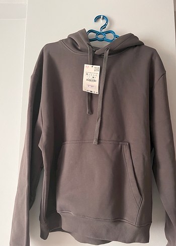 Gri Kapüşonlu erkek Sweatshirt