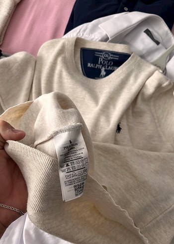 U.S Polo Assn. Bej Erkek Triko Bisiklet Yaka Uzun Kollu