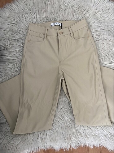 s Beden ten rengi Renk Zara deri pantalon