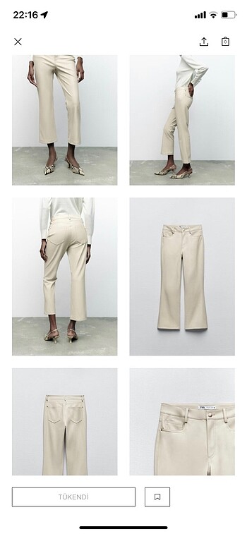 36 Beden Zara deri pantalon