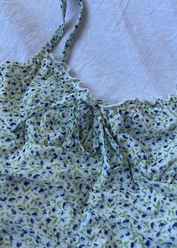 s Beden Coquette Lolita Çiçekli Lastikli Elbise H&M Kurdeleli Ribbon