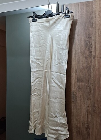 LC Waikiki Saten bej etek