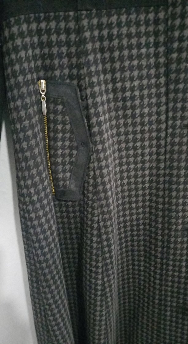 Düğmeli Siyah Uzun Kadın Kaban - Görsel 5