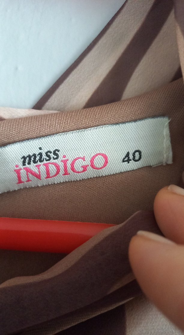 Drapeli Kahverengi Zebra Desenli Uzun Elbise - Görsel 4