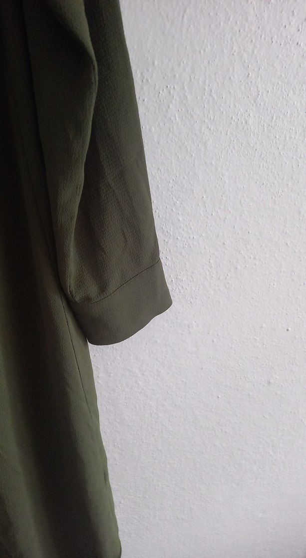 Kadın Haki Uzun Kollu Salaş Tunik - Görsel 2