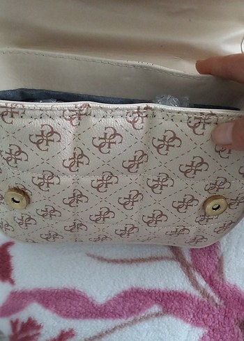 Bej Baskılı Kadın Omuz Çantası - Görsel 6