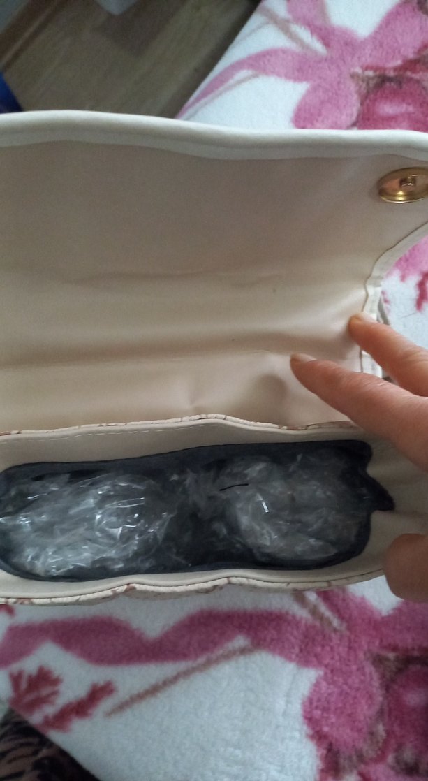 Bej Baskılı Kadın Omuz Çantası - Görsel 5