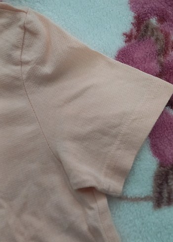 Pembe Polo Yaka çocuk Tişört 9 yaş - Görsel 3