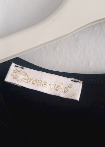 İşlemeli Uzun Siyah Kadın Elbise - Görsel 5