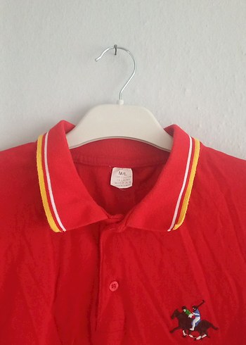 Düğmeli Kırmızı Erkek Polo Tişört - Görsel 4