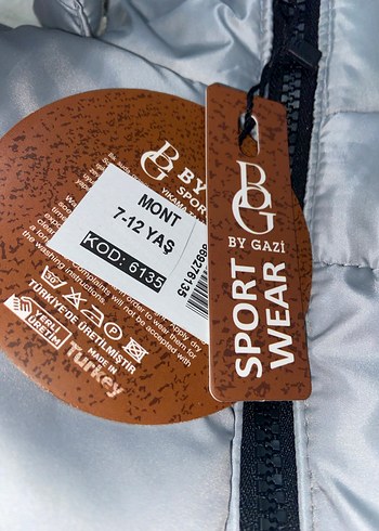 Gri Kısa erkek çocuk Kış Montu - Görsel 2