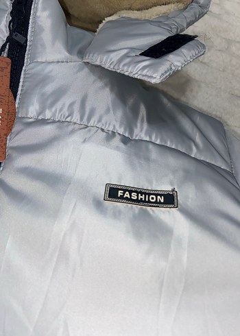 Gri Kısa erkek çocuk Kış Montu - Görsel 3