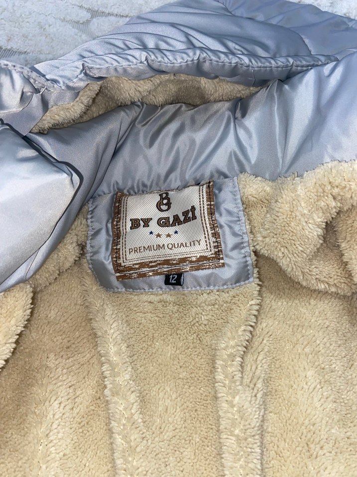 Gri Kısa erkek çocuk Kış Montu - Görsel 5