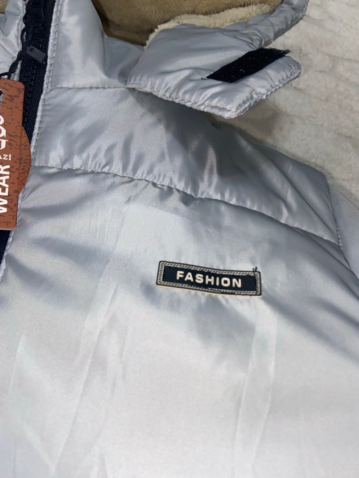 Gri Kısa erkek çocuk Kış Montu - Görsel 3