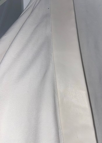 Beyaz Midi Kadın yelek çeket - Görsel 6