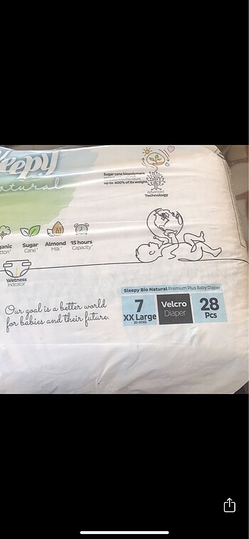 Bebek bezi 7 XX large