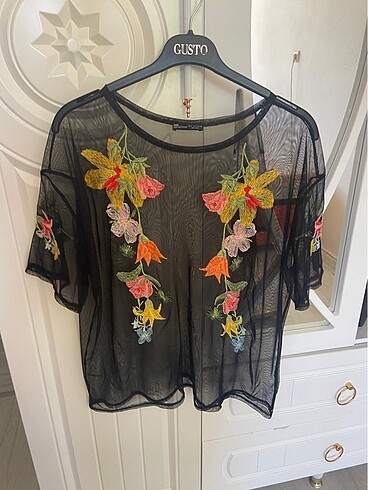 Zara tül bluz