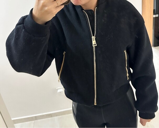 xs Beden siyah Renk Zara Bomber Ceket