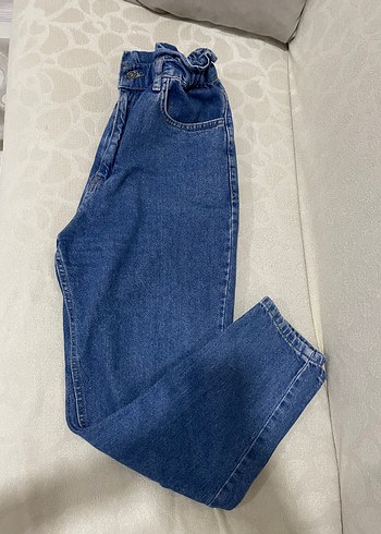 Diğer Kemerli, Bağcıklı, Kadın Kot Pantolon