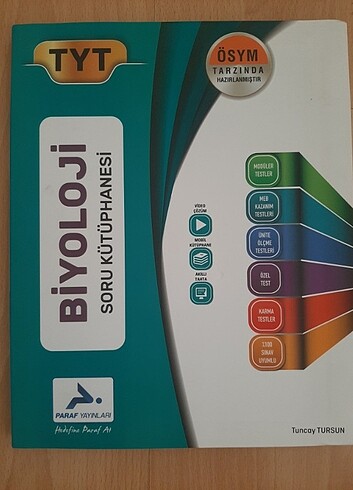 Tyt Biyoloji Soru Bankası Paraf Yayınları