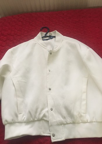 Düğmeli Beyaz Midi Kadın Ceket - Görsel 4