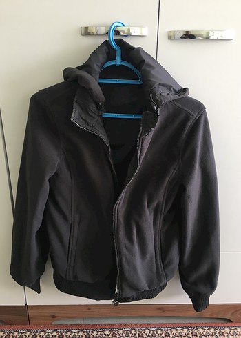 Siyah Fermuarlı Kadın Spor Ceket - Görsel 4