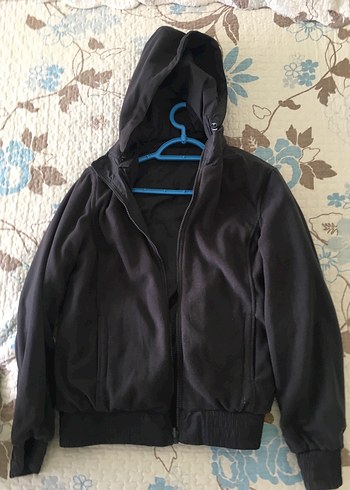 Siyah Fermuarlı Kadın Spor Ceket - Görsel 5