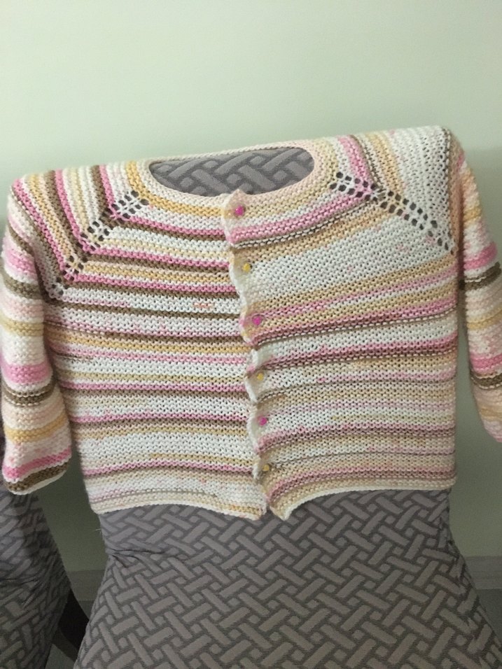 Kız Çocuk Bohem Çok Renkli Triko Hırka - Görsel 2