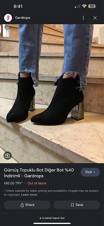 Diğer Metal topuk süet bot