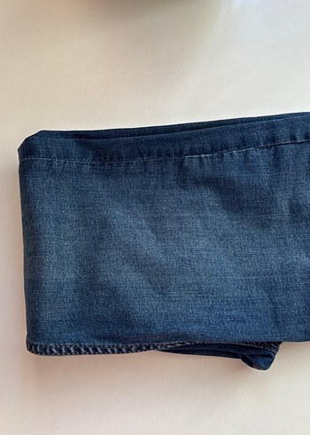 Kadın Koyu Mavi Kot Pantolon - Görsel 5