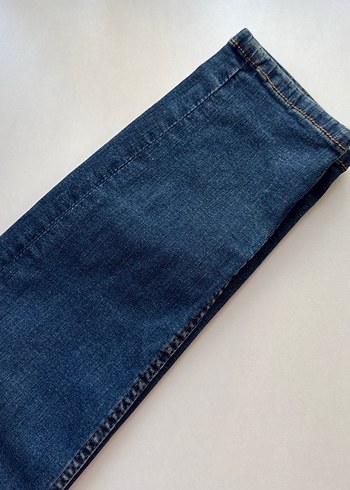 Kadın Koyu Mavi Kot Pantolon - Görsel 3