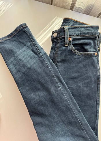 Levi's 512 Erkek Mavi Denim Jean w28 l32 - Görsel 5