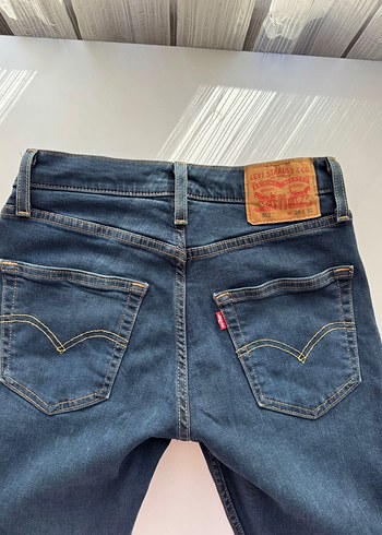 Levi's 512 Erkek Mavi Denim Jean w28 l32 - Görsel 7
