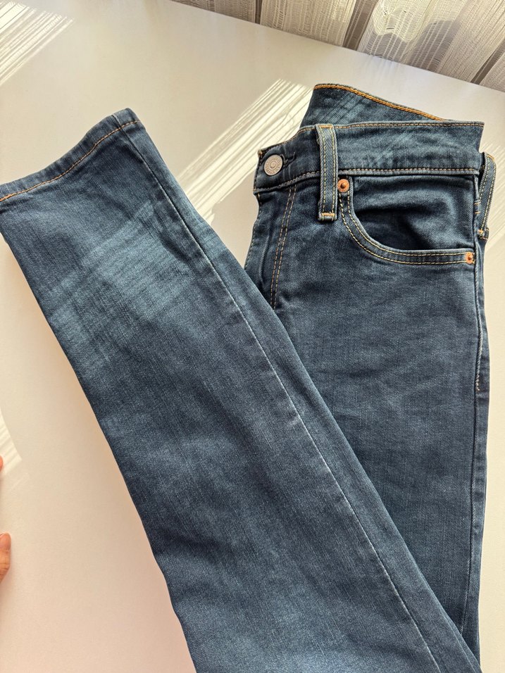 Levi's 512 Erkek Mavi Denim Jean w28 l32 - Görsel 5